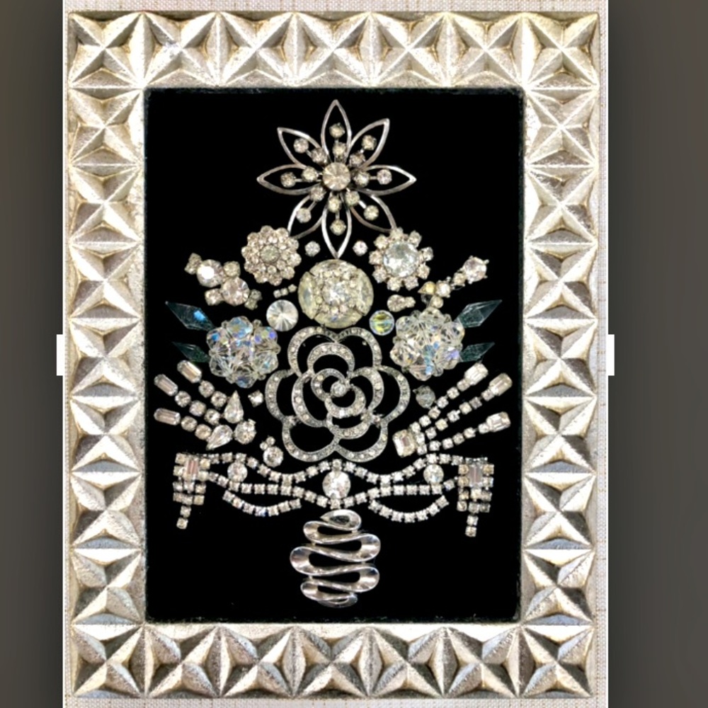 Handmade Vintage Jewelry Christmas Tree